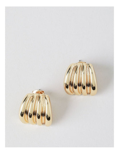 Dome Earrings in Gold