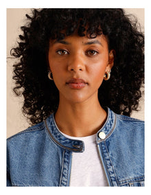 Twist Chunky Hoop Earring in Gold