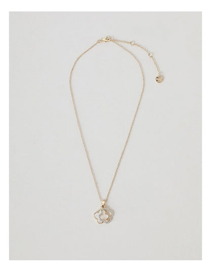 Clover Charms Necklace in Gold