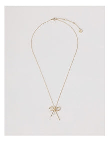 Bow Necklace in Gold