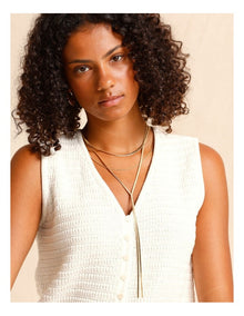 Skinny Long Layer Necklace in Gold