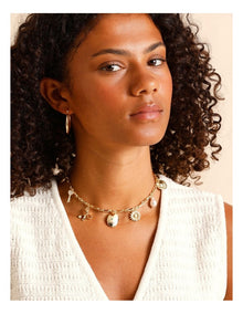 Charms Necklace in Gold