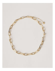 Chain Link Necklace in Gold