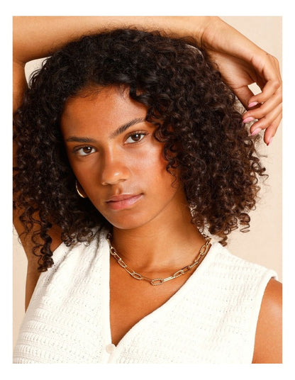 Chain Link Necklace in Gold