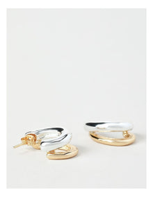 Double Hoop Earring in Gold