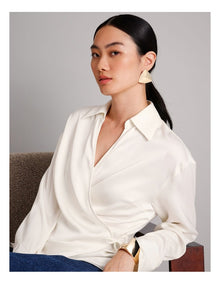 Chunky Triangle Stud Earring in Gold