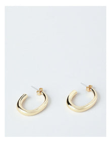 Skinny Hoop Earring in Gold