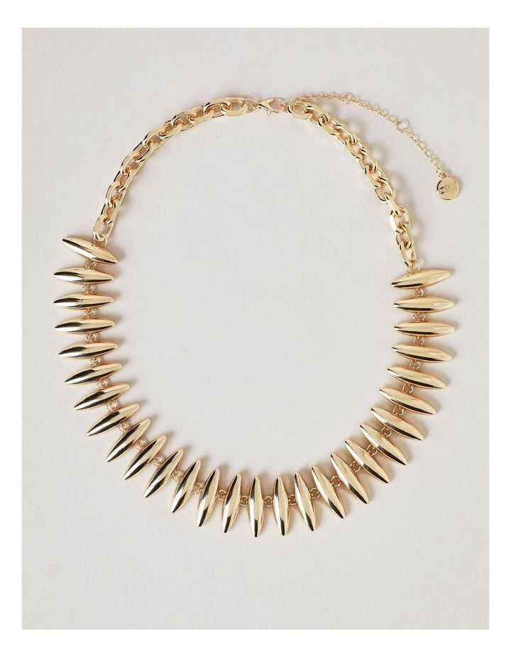 Fringe Necklace in Gold