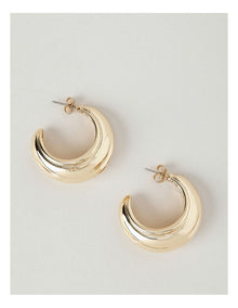 Round Hoop Earring in Gold
