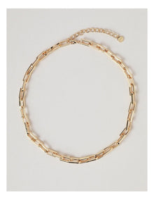 Chain Link Necklace in Gold