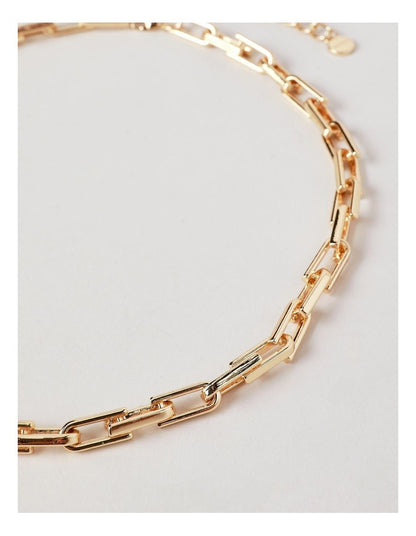Chain Link Necklace in Gold
