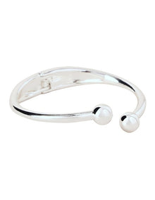 Torque Bangle in Silver