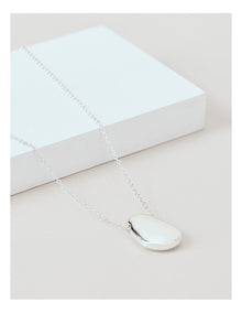 Drop Pendant Necklace in Silver