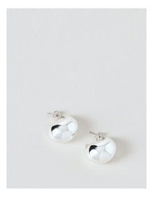 Round Hoop Earring in Silver