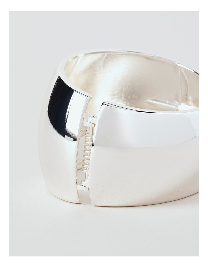 Statement Bangle in Silver