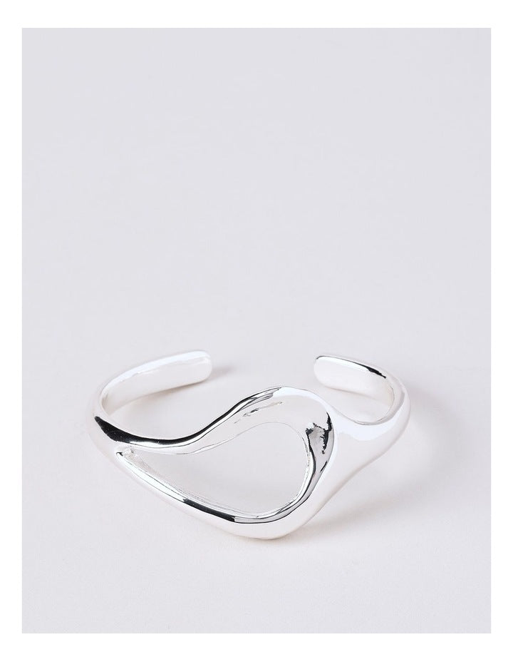 Cut Off Cuff in Silver