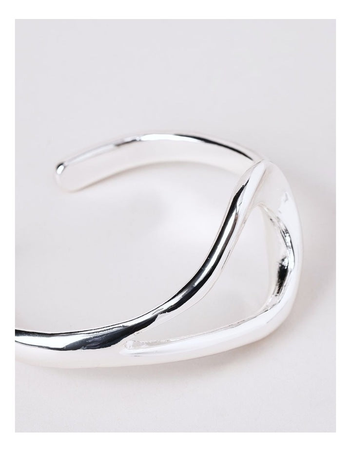 Cut Off Cuff in Silver