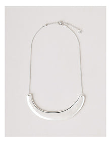 Irregular Statement Necklace in Silver