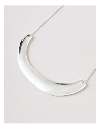 Irregular Statement Necklace in Silver