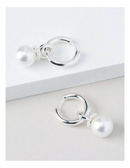 Pearl Drop Earring in Silver