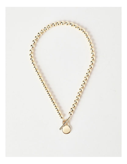 Small Ball Necklace in Gold