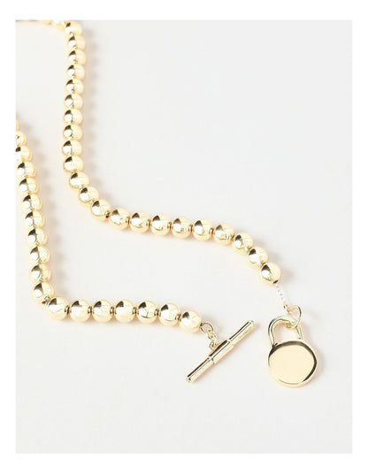 Small Ball Necklace in Gold