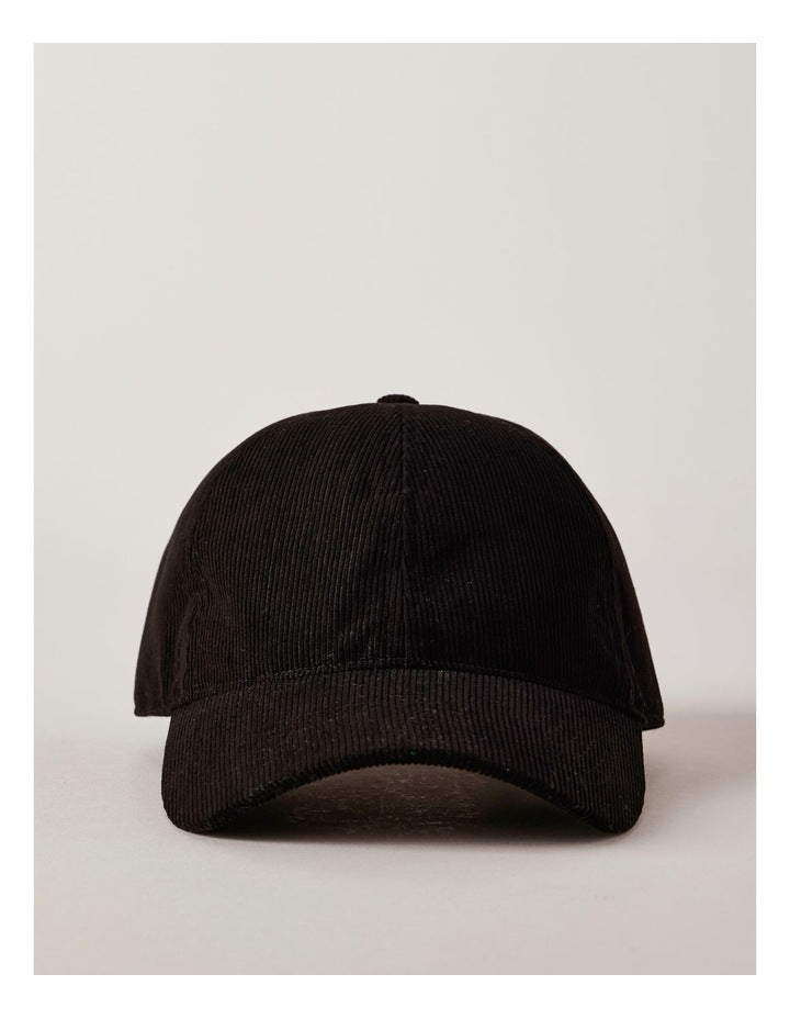 Hanover Cord Cap in Black