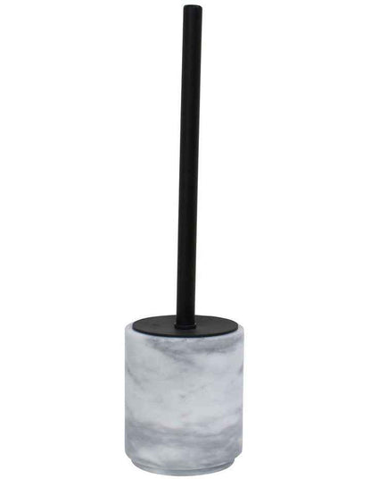 Apollo Toilet Brush Holder in White Marble
