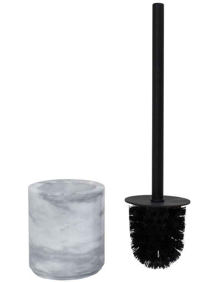 Apollo Toilet Brush Holder in White Marble