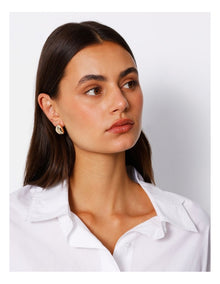 Mini Solid Drop Earring in Gold