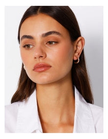 Diamante Medium Hoop Earring in Gold