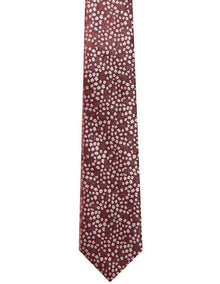 Floral Tie in Red