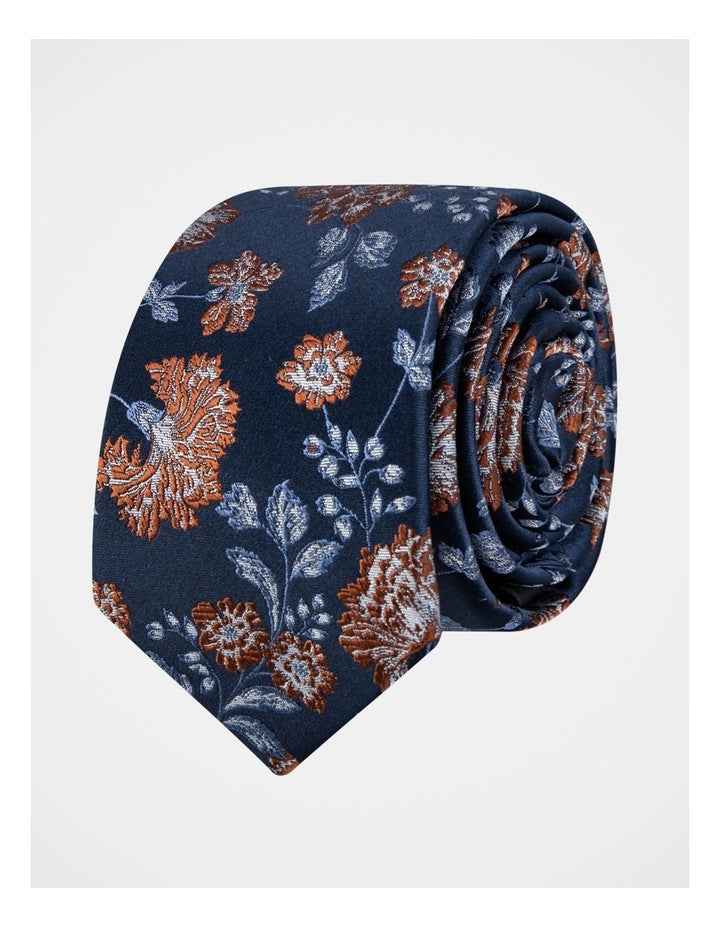 SILK FLORAL TIE