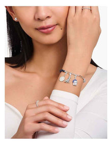 Club Wolf CZ Charm in Silver