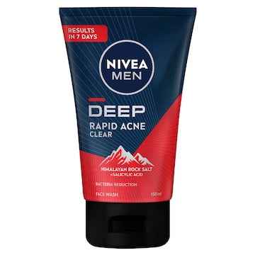 Nivea Men Deep Rapid Acne Clear Face Wash 150mL