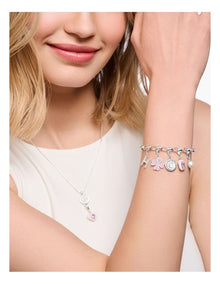 Charm Club Bracelet 19cm in Silver