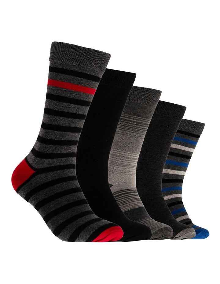 Fashion Cotton Crew Socks 5-Pack in Multi