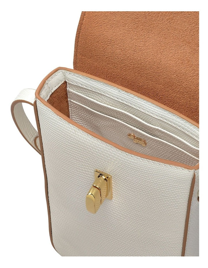 Threadneedle Street Medium Phone Crossbody Bag in White
