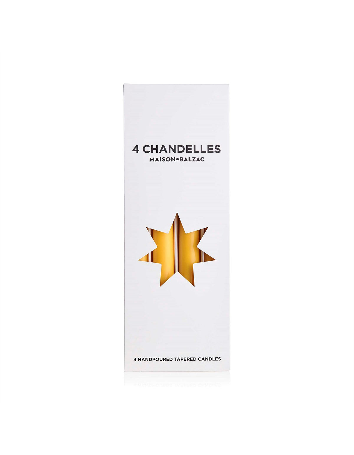 Chandelles Miel Tapered Candles 4pk