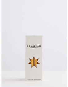 Chandelles Miel Tapered Candles 4pk