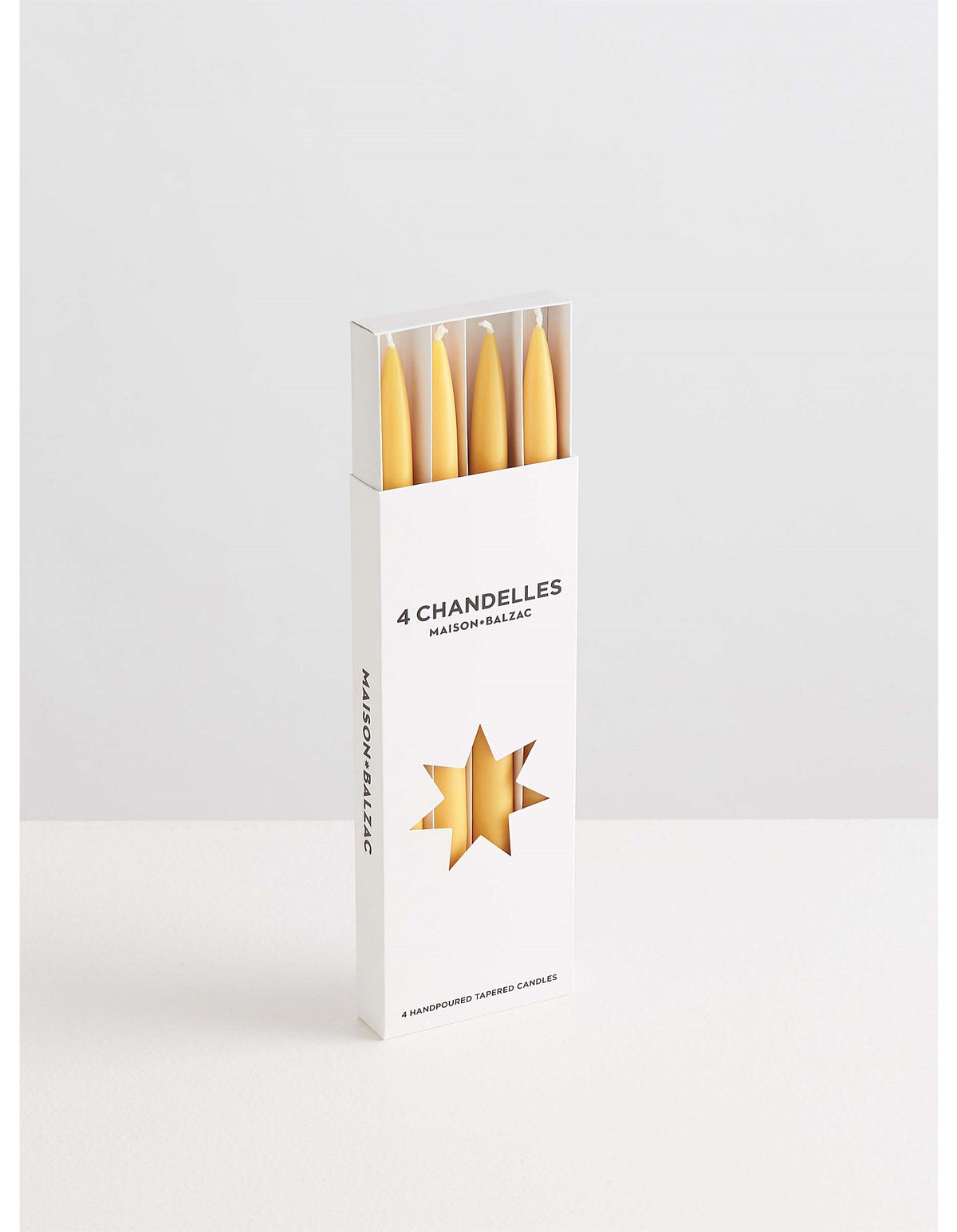 Chandelles Miel Tapered Candles 4pk
