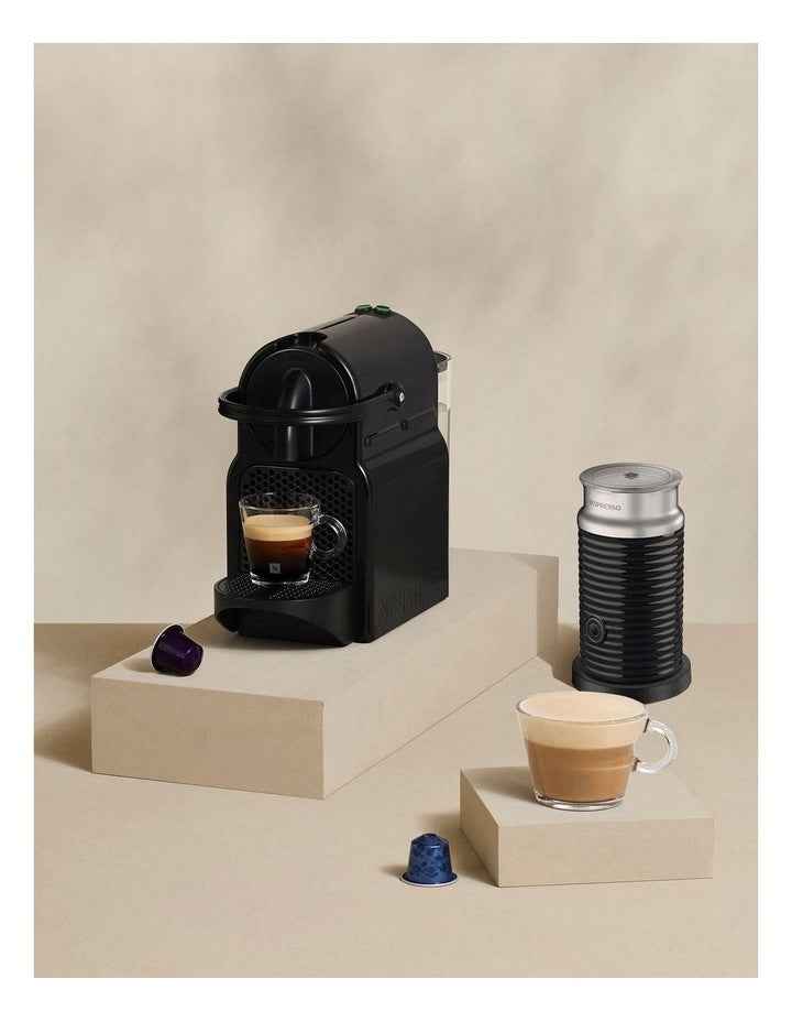 Inissia Capsule Coffee Machine & Milk in black EN80BAE