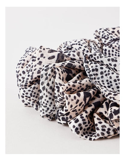 Briony Large Scrunchie in Animal