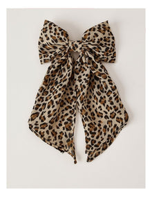 Daisy Leopard Bow in Assorted