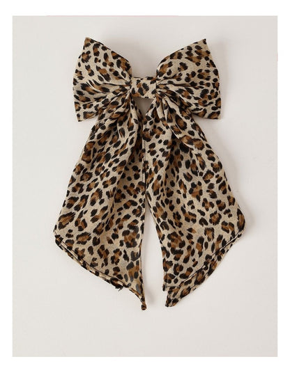 Daisy Leopard Bow in Assorted
