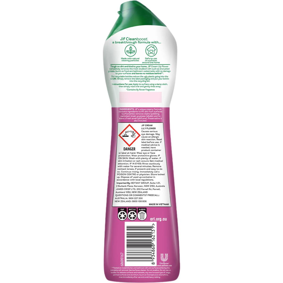 Jif Cream Lily Flower 500ml