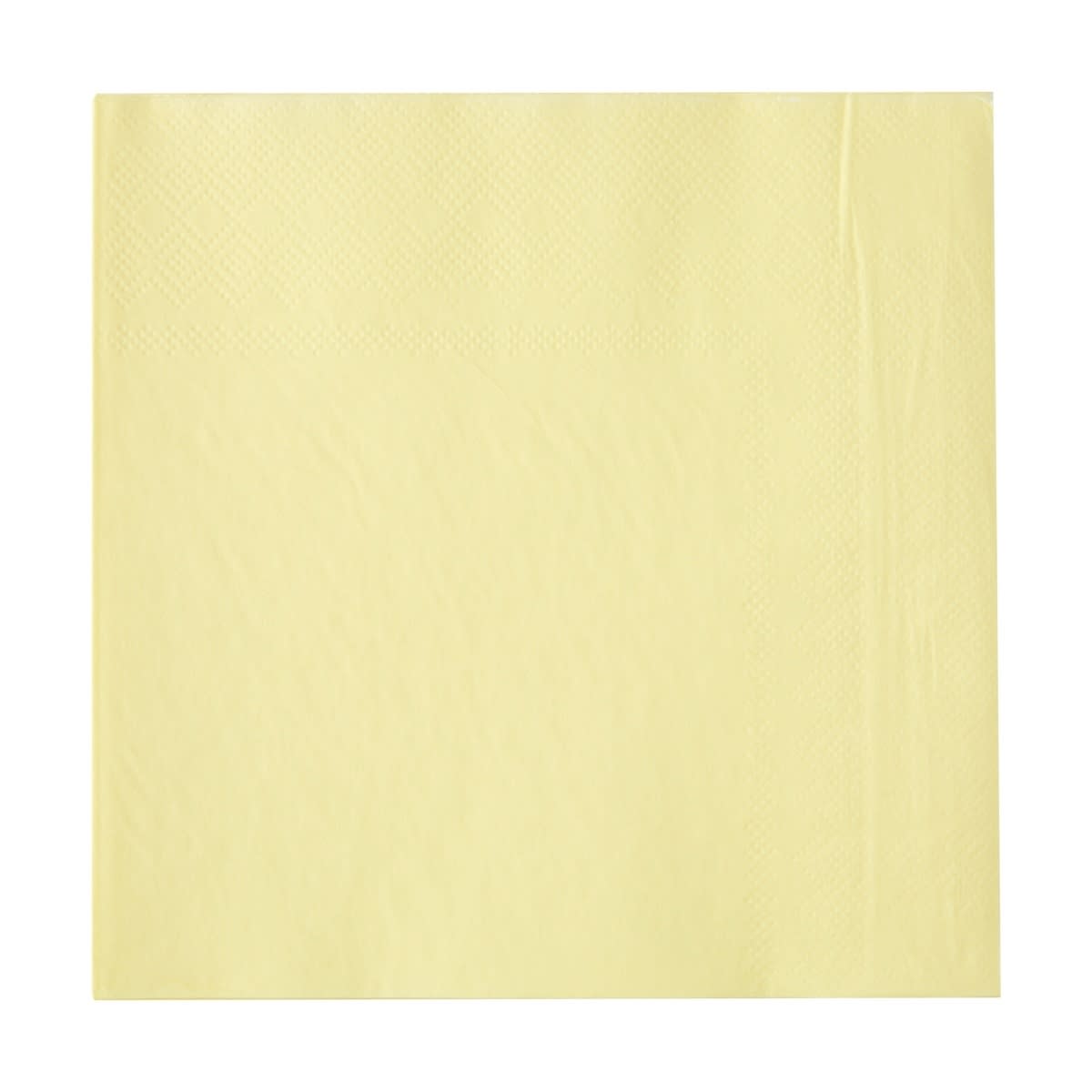 20 Piece Pastel Yellow Paper Napkins
