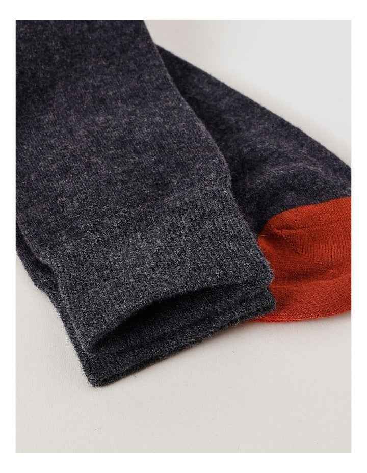 Merino Wool Blend Socks in Warm Grey