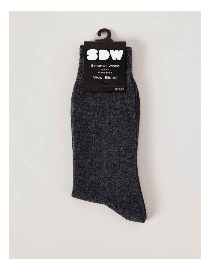 Merino Wool Blend Socks in Warm Grey