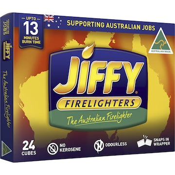 Jiffy BBQ Accessory Fire Lighters Economy 24 pack